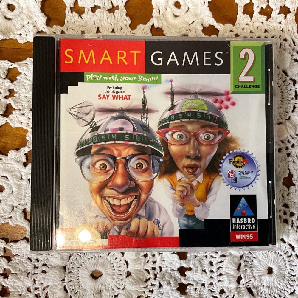 Smart Games Challenge 2 PC CD‎ ROM Game Windows 95 Hasbro Interactive 1998